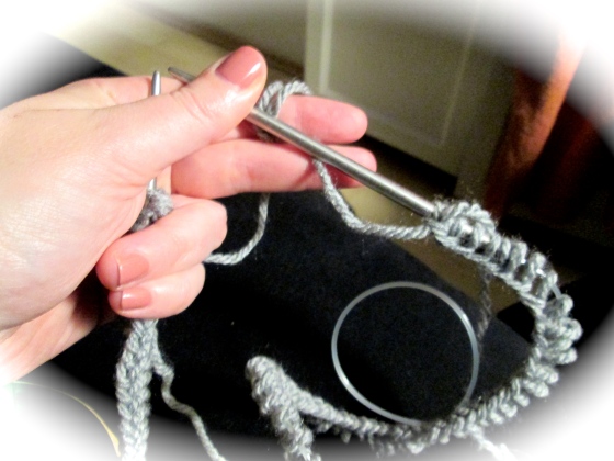 knitting a beanie